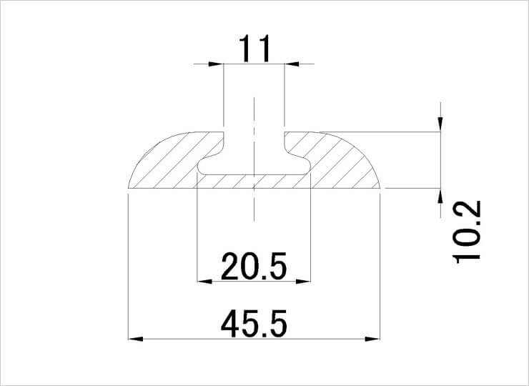 allsafe エアラインレール AR-L　床上設置タイプ　L=3,000mm | イフ・オンラインショップ