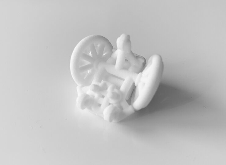 3Dプリント商品「車いすバスケット車」