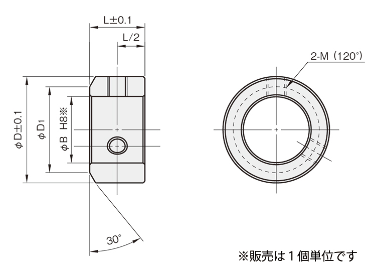 ホイールアクスルスペーサー T=8.0mm(内径13mm)