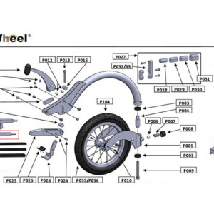 FreeWheel （フリーウィール）補修部品：リヤエンド ［ロング］