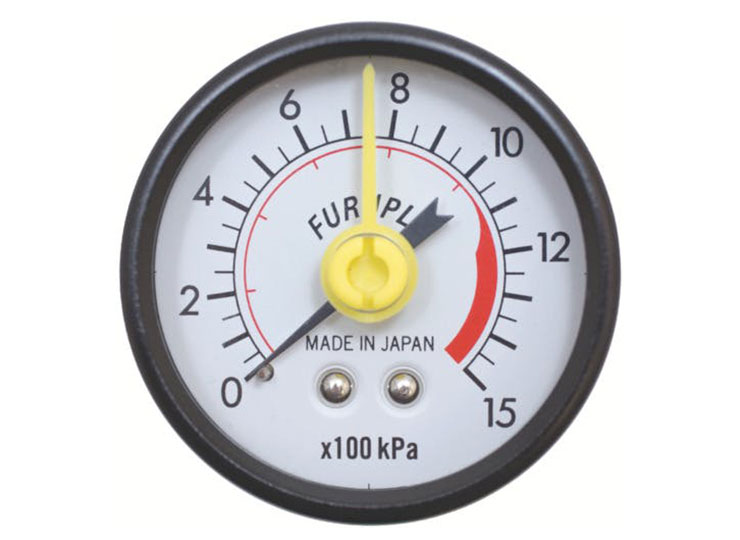 フルプラ ダイヤポンプ 圧力計付 No.910 レッド