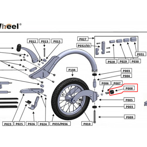 FreeWheel （フリーウィール）補修部品：キャップ・ノブ（ボールアジャストノブ）