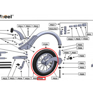 FreeWheel（フリーウィール）補修部品：タイヤ P036