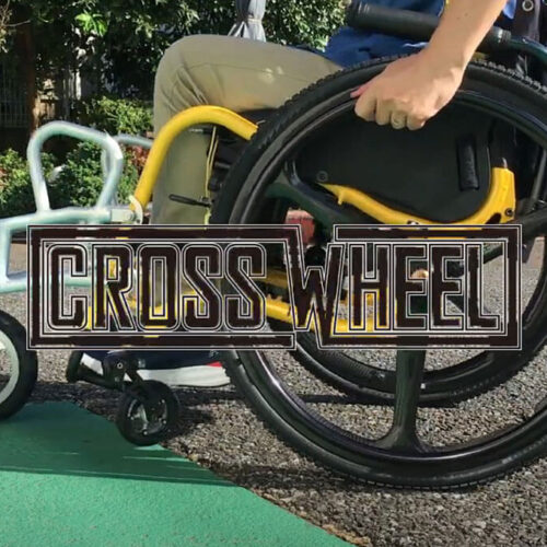 車椅子　OX LR クロスホイールセット OX ENGINEERING 着脱式フロントホイール「CROSSWHEEL」 | 車いすのプロ
