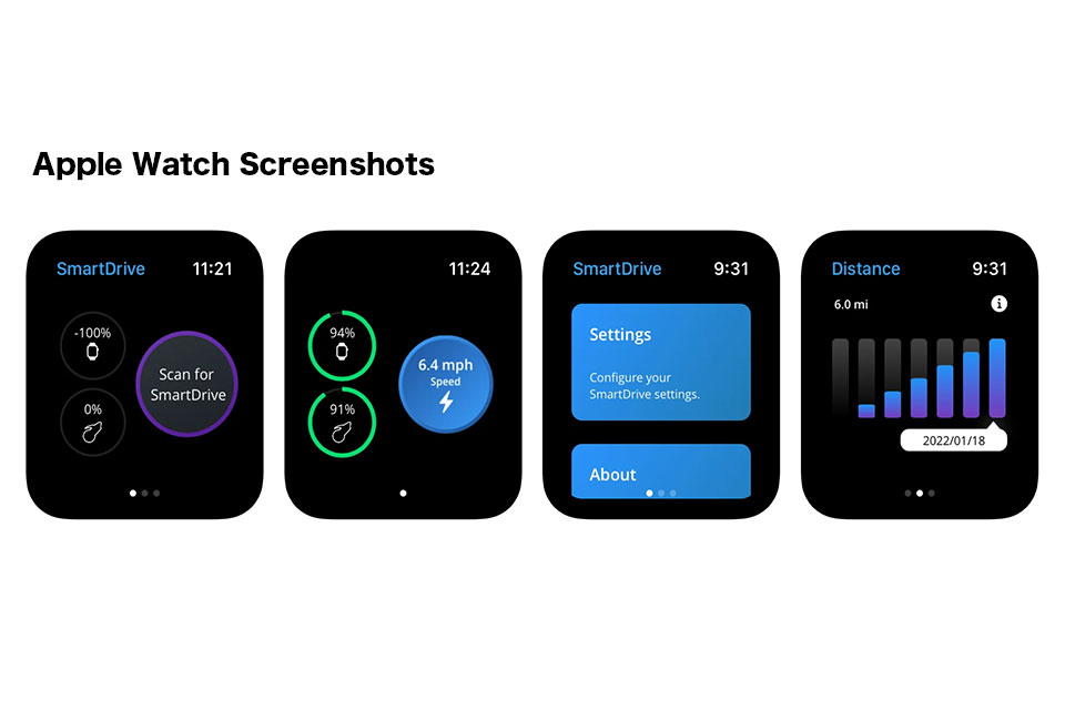 SmartDrive MX2+ App, Apple Watch