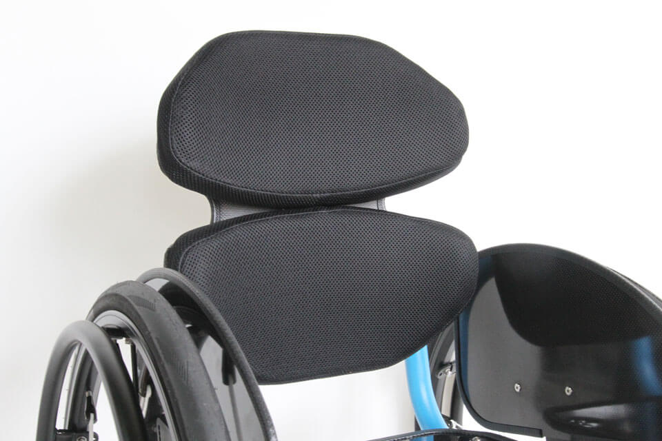 Aria® semi-rigid moisture-wicking postural backrest – carbon f.